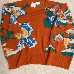 Dressed in LALA Multicolor Floral Sweater